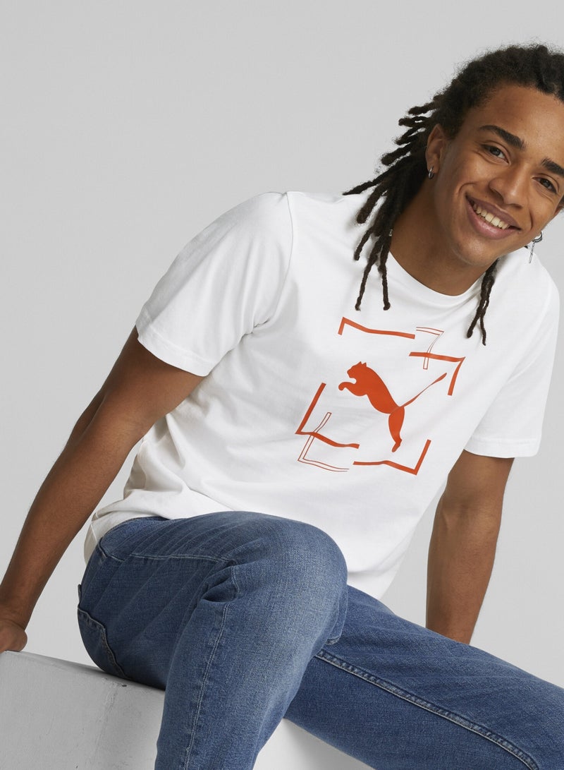 بوما تيشيرت Cat Graphic للرجال - Image 1