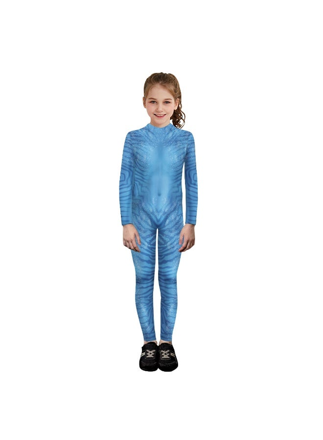 NIBEMINENT Halloween costumes: Avatar tight-fitting suit, The Way of Water cosplay one-piece suit, role-playing suit - Image 1