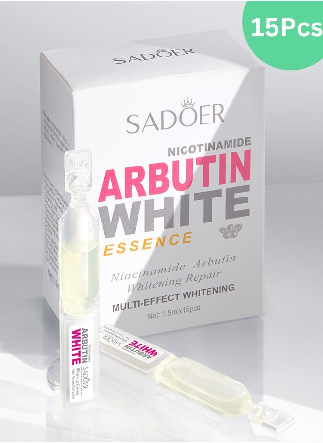 SADOER - 15Pcs of Whitening Serum Niacinamide Arbutin Whitening Single-Use Essence Moisturizing Shrinking Pores - Image 1