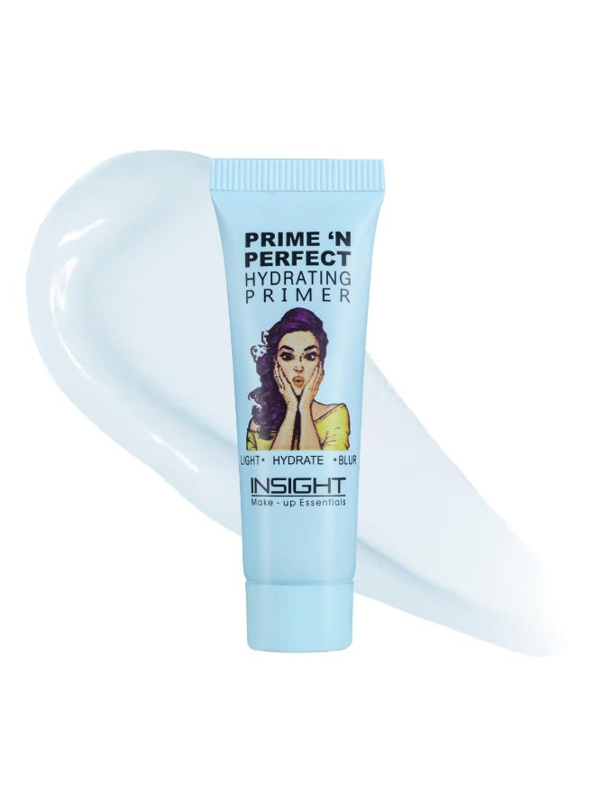 INSIGHT Prime 'n Perfect Hydrating Primer - 10 ml|Matte Finish|Light Weight|Deep Moisturization|Quick Dry|Moisture-Reserve Technology|For All Skin Types - 10ml - Image 1