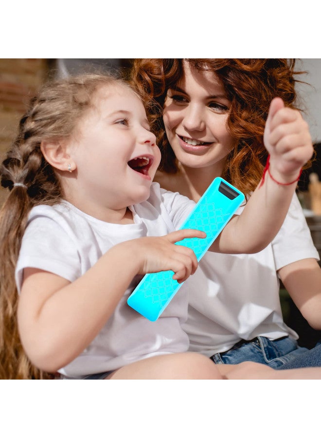 Lambcare Case Compatible with Samsung Smart TV Remote Controller BN59 Series, Light Weight Silicone Cover Protector Shockproof Anti-Slip Remote Skin Sleeve - Black (Glow Blue) - Image 4