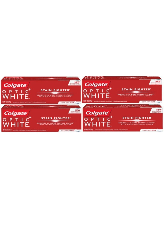 Colgate Optic White Stain Fighter Clean Mint - Image 1