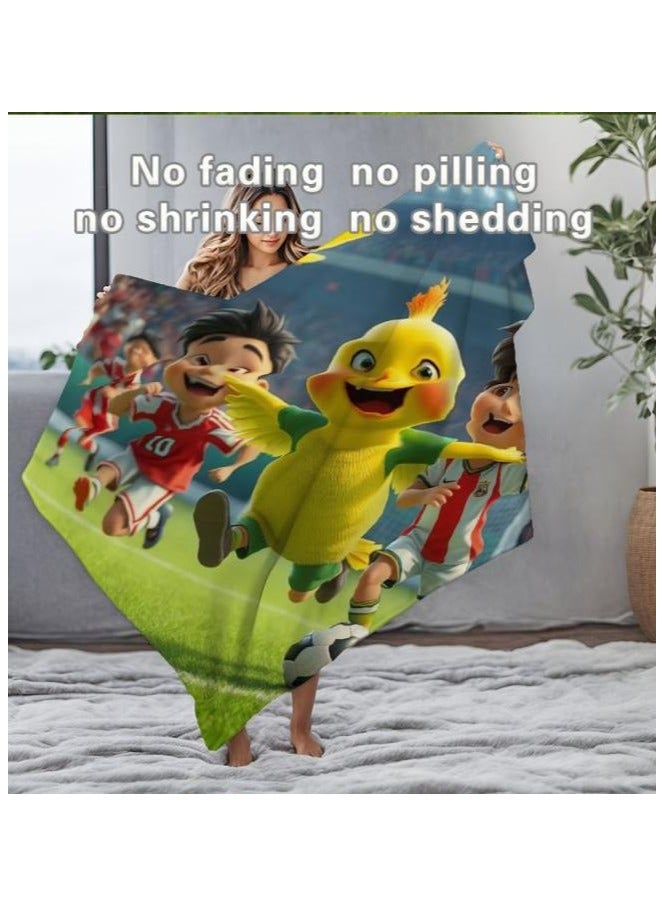 عام بطانية رقيقة من الفانيلا الكرتونية للأطفال أو الطلاب (دافئة ومريحة ومناسبة للنوم والألعاب) 100 سم * 150 سم - 953 - Image 5