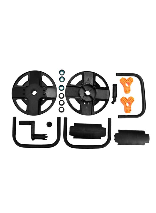 Hose Trolley Garden Water Pipe Trolley 20m Empty Hose Trolley Hose Pipe Reel Hosepipe Organizer for Watering Hoses for Garden Camping Balcony - Image 2