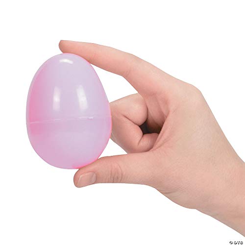 Fun Express Large Pastel Easter Eggs Easter Hunt Party Supplies Assorted Set of 12 Eggs 3 inch Size - Image 5