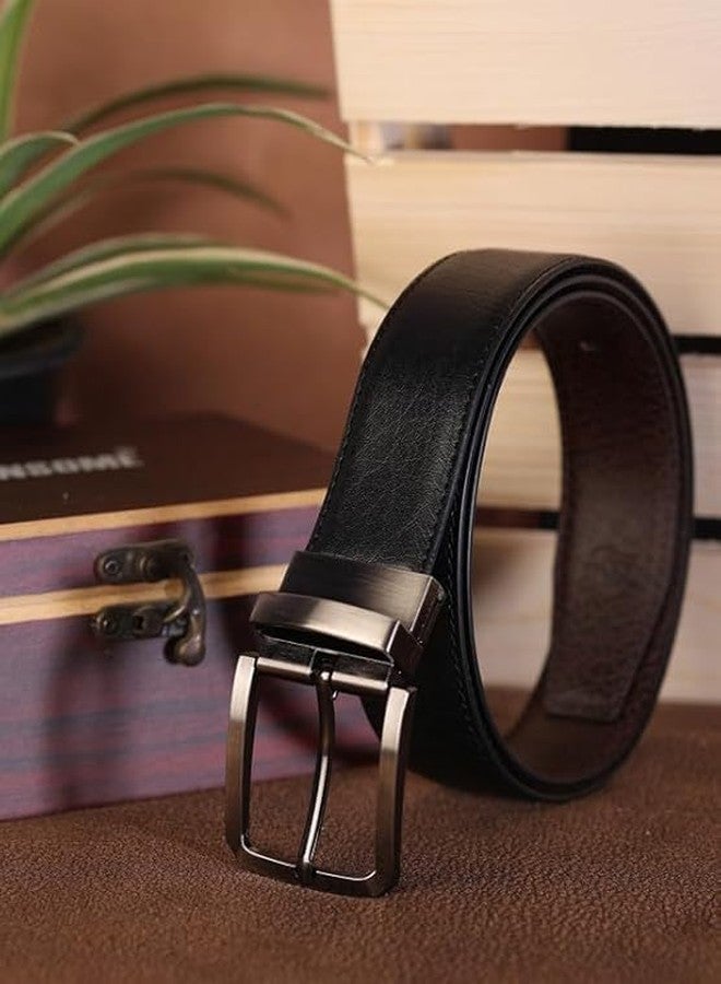 ZEVORA Men’s Leather Belt & Wallet Gift Set - Combo with Elegant Ribbon Gift Box - Image 3