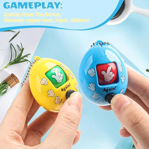 SILLYME 20pcs Rock paper scissor Keychain - return gifts birthday party for kids - return gift for kids age 6-10 10-12 - birthday return gift for kids 6-12 - Image 3