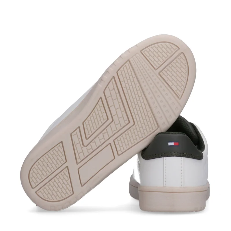 تومي هيلفيغر Little Low Top Lace Up Sneakers