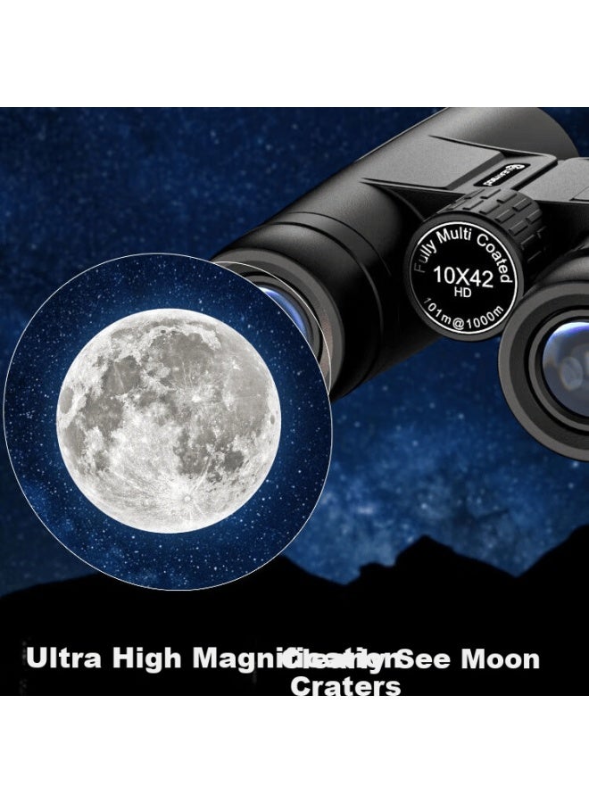 Leaysoo Qijian 10x42 Ultra-wide Angle High-definition High-magnification Low-light Visible Professional Binoculars For Concert Viewing - Image 2