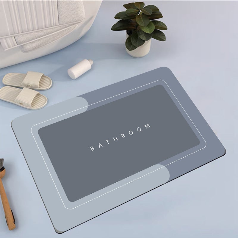 A Generation Of Diatom Mud Mat Absorbent Mat Bathroom Bathroom Door Non-Slip Mat Kitchen Anti-Oil Mat - Image 1
