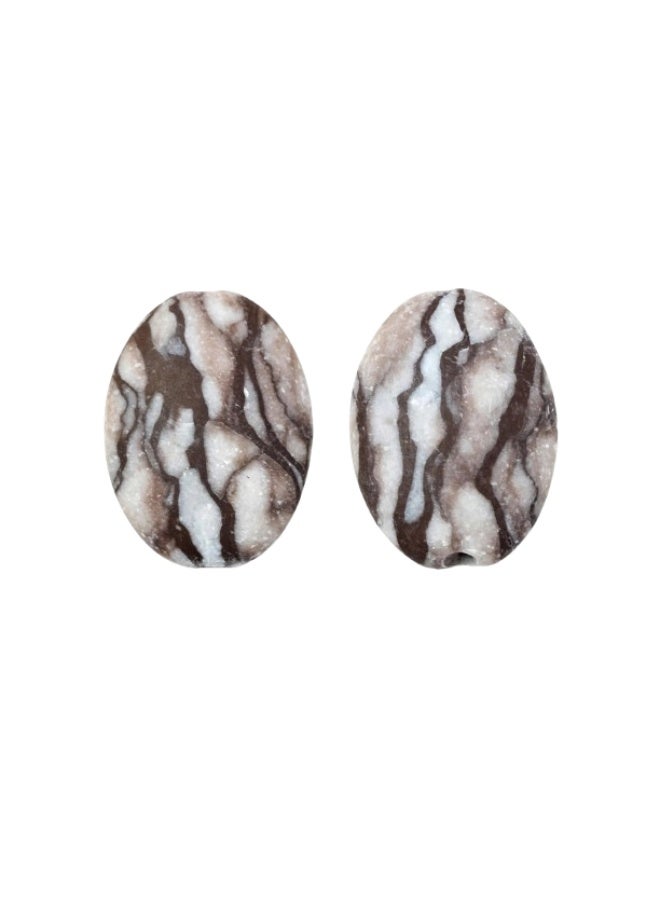 Natural American Agate Stone (Pictured) Oval Shape Matte Color & Back (Illustrated Natural Shape) - Natural Energy Collection Gemstone for Stones and All Uses - Image 2