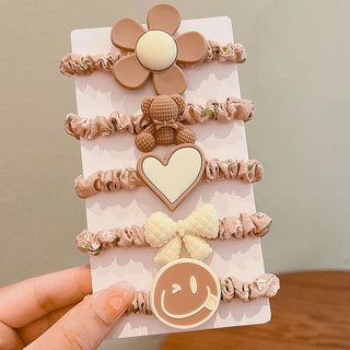 Korean Style Coffee-Colored Hair Ties for Kids No.5 flower bow 5 piece set opp packaging (no cardboard) - pzsku/Z37FBCCFC67A8E13E51A5Z/45/1746224237/86a5037a-fd9b-4a36-b33a-2a1661e3eda7