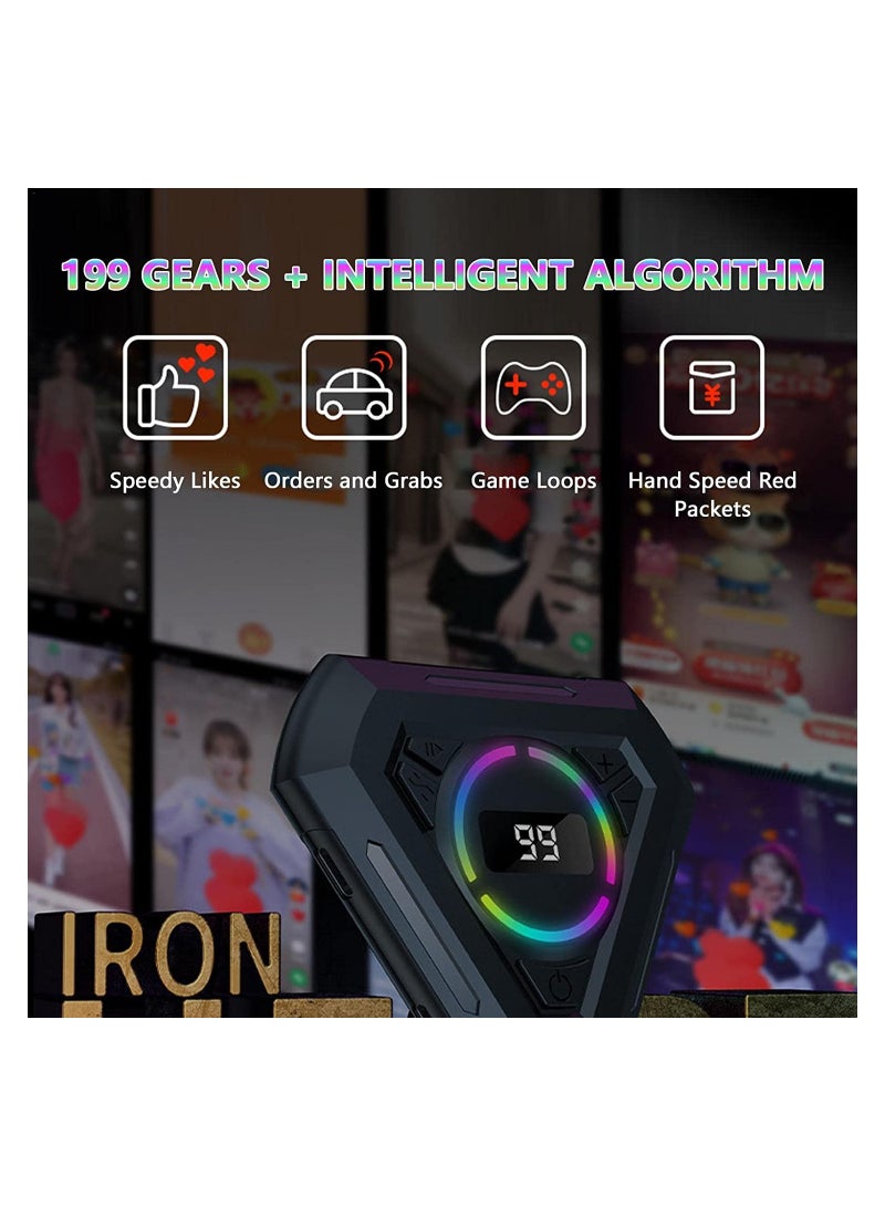 Auto Clicker for Phone | Screen Device Automatic Tapper for Android IOS | Adjustable Auto Clicker Simulated Finger Clicking Giving a Like in Live Broadcasts Likes