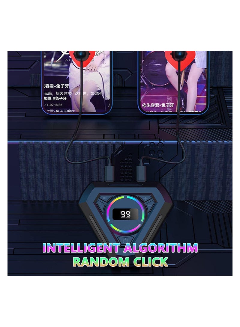 Auto Clicker for Phone | Screen Device Automatic Tapper for Android IOS | Adjustable Auto Clicker Simulated Finger Clicking Giving a Like in Live Broadcasts Likes