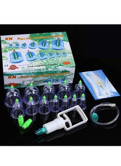 12pcs Cans Cupping Set Vacuum Cuppings Suction Therapy Device Body Massager Kit Household Cupping Tool Sets Traditonal Chinese Treatment