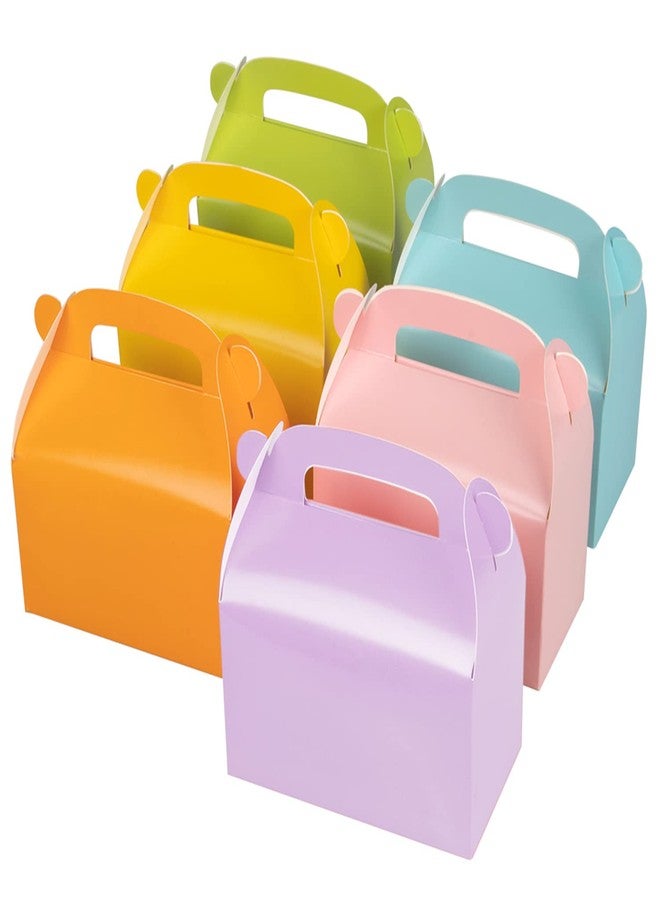 Oletx 30-Pack Colorful Party Favor Treat Boxes, Goodie Boxes, Gable Paper Gift Boxes with Handles. Perfect for Decoration Supplies - Image 1