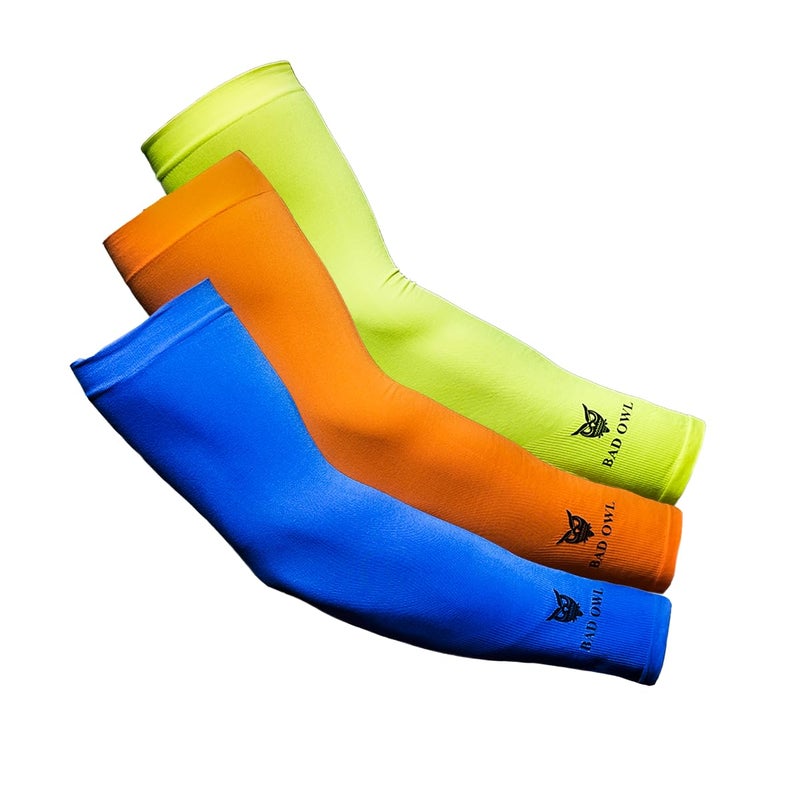 BADOWL Powerflex Gym Sleeves – Unisex Compression Workout Arm Sleeves for Running, Cycling, Gym & Outdoor Sports – UV Protection, Breathable, Stretchable - Image 3