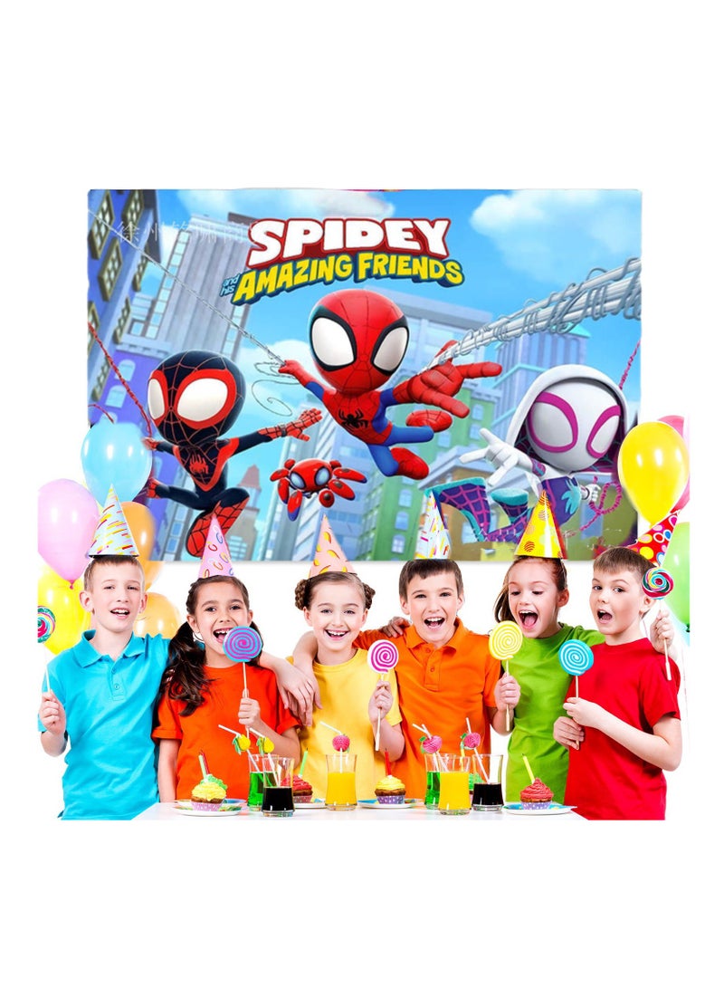 Spider Man Cartoon Wall Background Cloth Home Decoration Party Bedroom Living Room Office Background Hanging Cloth 100X150CM