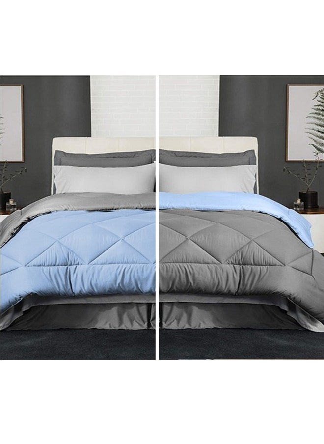 Tiba Snooze, Winter quilt double face ,160*235 cm, Gray &Light Blue  - Image 1