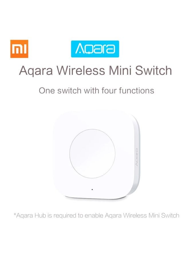 NIBEMINENT Aqara Wireless Zigbee System Mini Switch White 4.5x4.5x1.2centimeter - Image 4