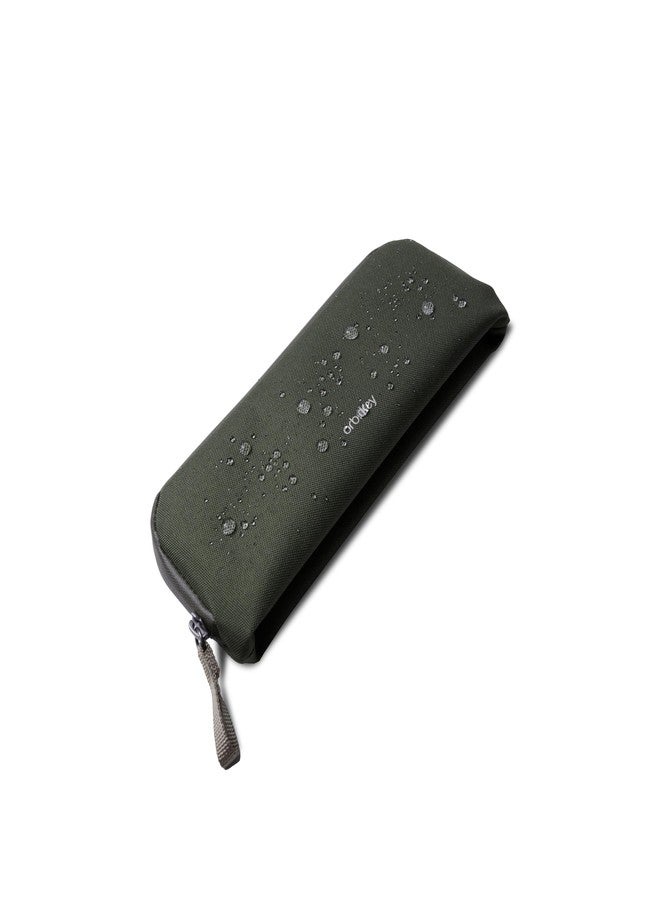 Orbitkey Pencil Case - Eco-Friendly Organizer with Divider System, Water-Resistant Zipper Pouch for Stationery & Cable Organization- Olive Green - Image 1