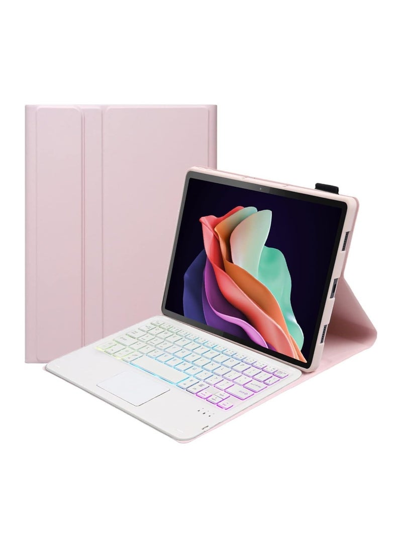 Touchpad Keyboard Case Compatible with Lenovo Tab P11 Gen 2 11.5 inch Tablet 2023 Magnetic Removable Wireless Colorful Backlit Keyboard Cover - Image 1