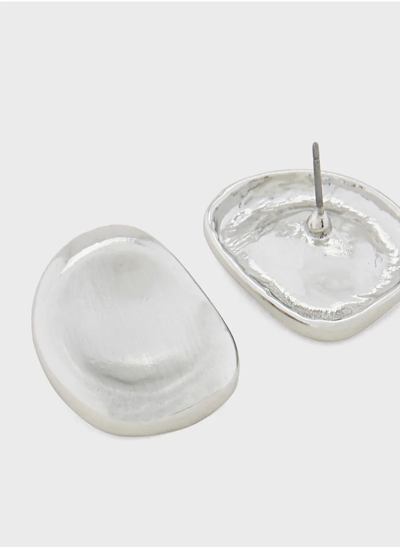 جينجر Molten Stud Earrings