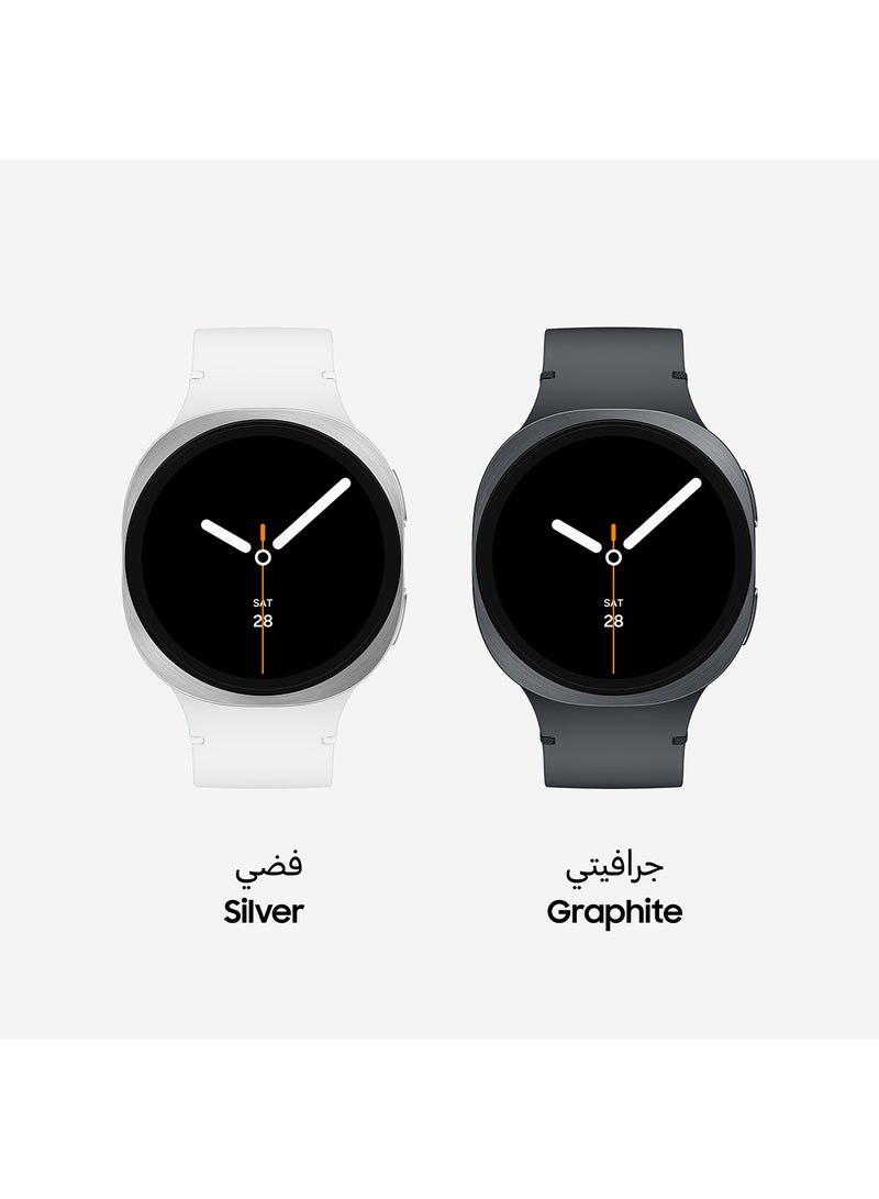 Samsung Galaxy Watch 8 40mm (UAE Version) LTE Smartwatch, Everyday Health Coach, Cushion Design, Dynamic Lug System, 3nm Processor, Sleep Coaching, Running Coach - Silver - Image 2