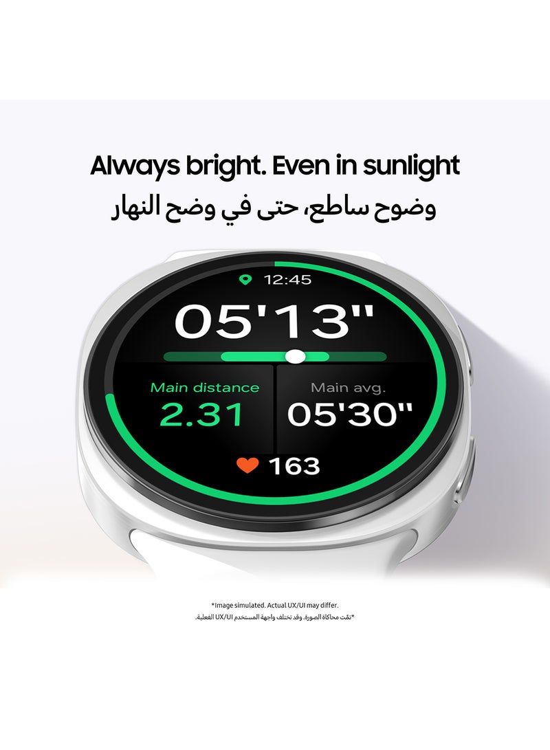 Samsung Galaxy Watch 8 40mm (UAE Version) LTE Smartwatch, Everyday Health Coach, Cushion Design, Dynamic Lug System, 3nm Processor, Sleep Coaching, Running Coach - Silver - Image 3