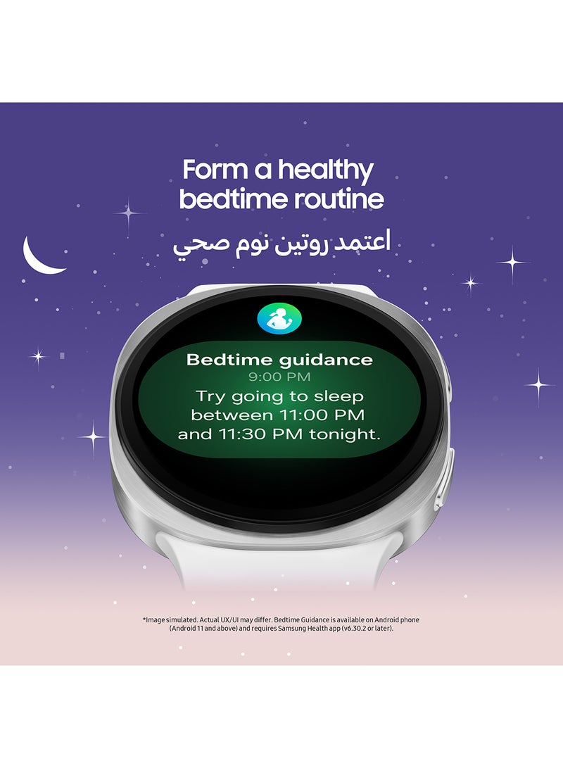 Samsung Galaxy Watch 8 40mm (UAE Version) LTE Smartwatch, Everyday Health Coach, Cushion Design, Dynamic Lug System, 3nm Processor, Sleep Coaching, Running Coach - Silver - Image 4
