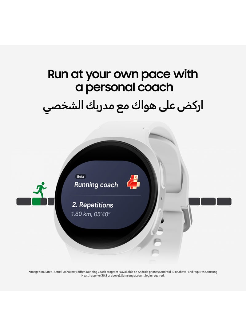 Samsung Galaxy Watch 8 40mm (UAE Version) LTE Smartwatch, Everyday Health Coach, Cushion Design, Dynamic Lug System, 3nm Processor, Sleep Coaching, Running Coach - Silver - Image 5
