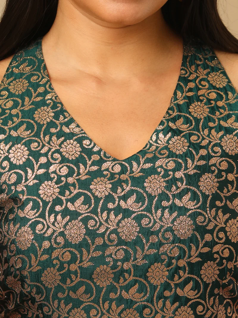 globus Women Printed Sleeveless Top & Skirt Co-Ords