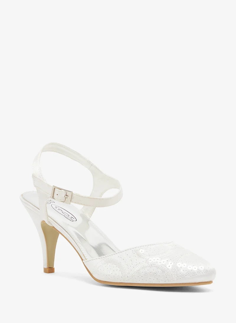 Spot-On Closed Toe Heel With Ankle Strap