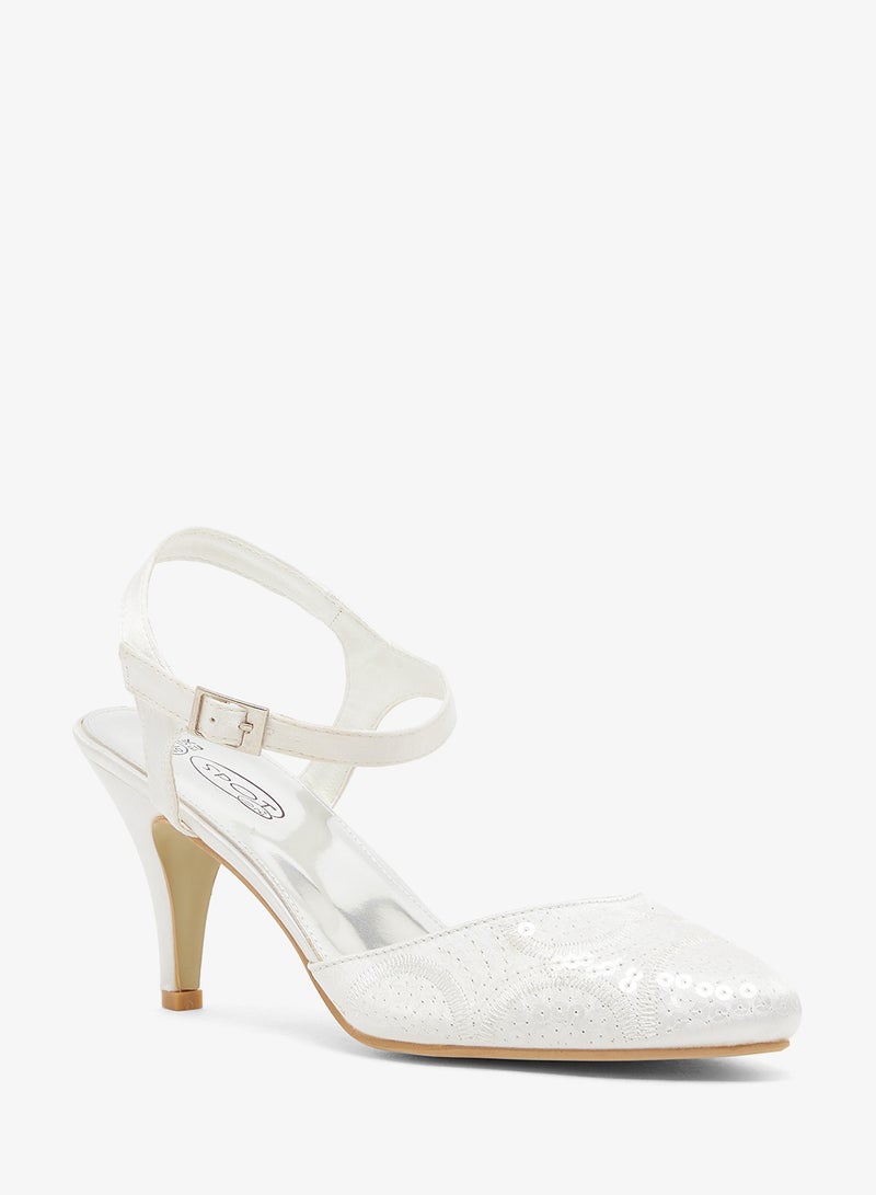 Spot-On Closed Toe Heel With Ankle Strap - Image 2