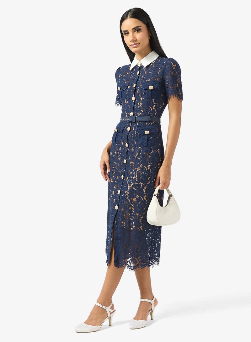 Spot-On Closed Toe Heel With Ankle Strap - Image 5