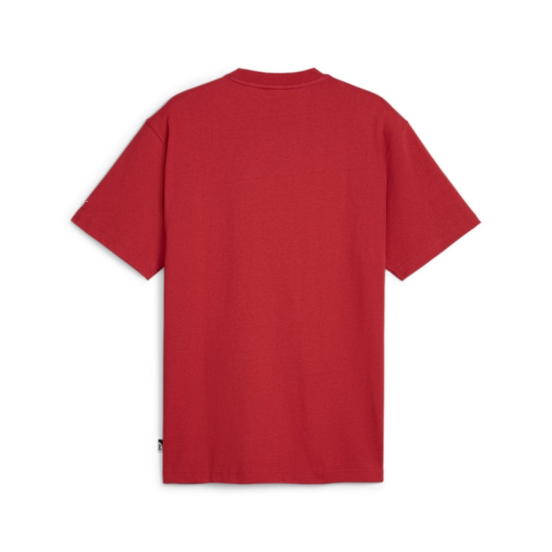 PUMA Basketball Nostalgia Mens Red T-Shirt - Image 2