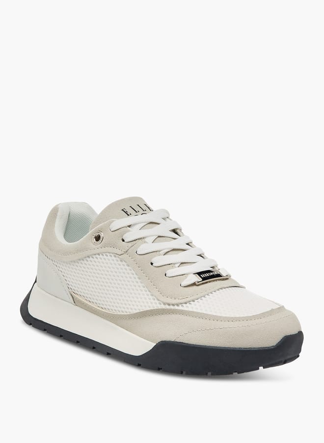 ELLE Women's Logo Detail Sneakers with Lace-Up Closure  - Image 2