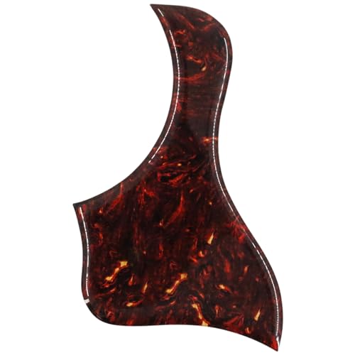 Domofa Acoustic Guitar Pickguard Thick Pick Guard for Taylor Acoustic Guitar Replacement Parts (Dark Tortoise) - Image 1