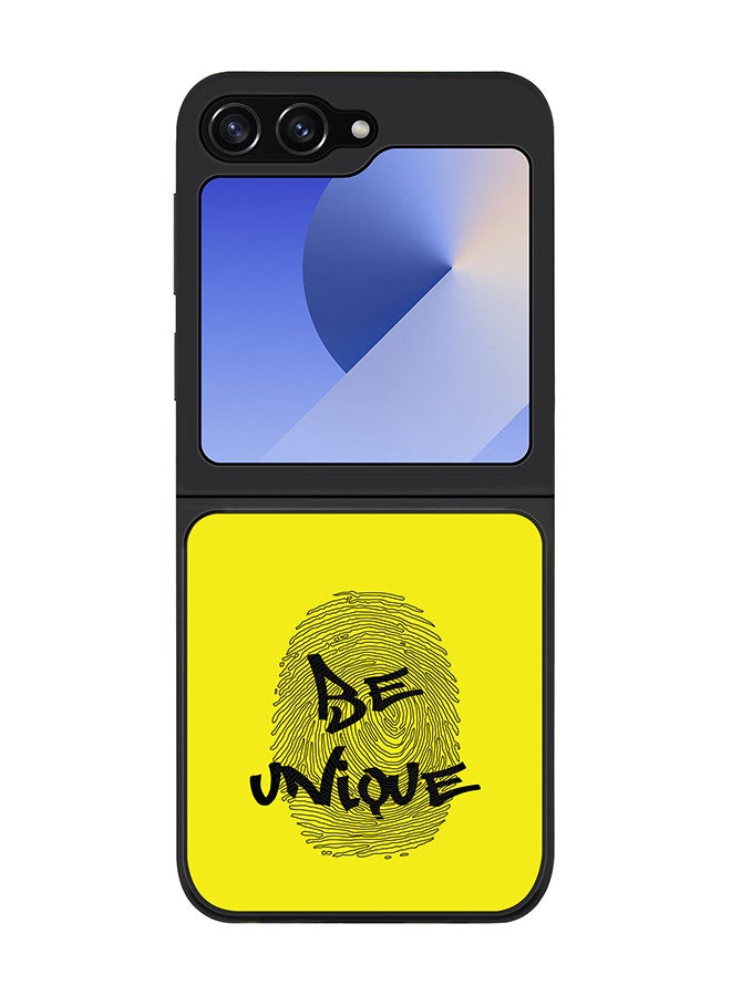 Stylizedd Rugged Black edge case for Samsung Galaxy Z Flip7 FE, Slim fit Soft Case Flexible Rubber Edges Anti Drop TPU Gel Thin Cover -  Be Unique - Image 1