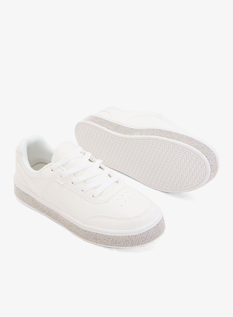 Ginger Lace Up Cupsole Sneaker - Image 3