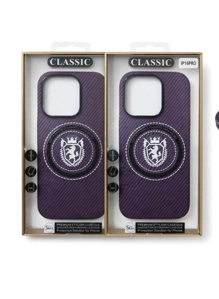 Classic Creative Magnetic Phone Case for iPhone 16 Pro – Slim Profile Shockproof Protective Back Cover - Image 1