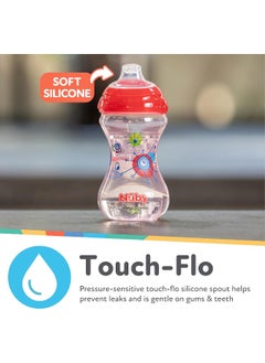 Nuby Nuby 3pk No Spill Pinpoint Soft Spout Clik-It, Boy, 10 Oz  - Image 3