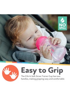 Nuby Nuby 3pk No Spill Pinpoint Soft Spout Clik-It, Boy, 10 Oz  - Image 4