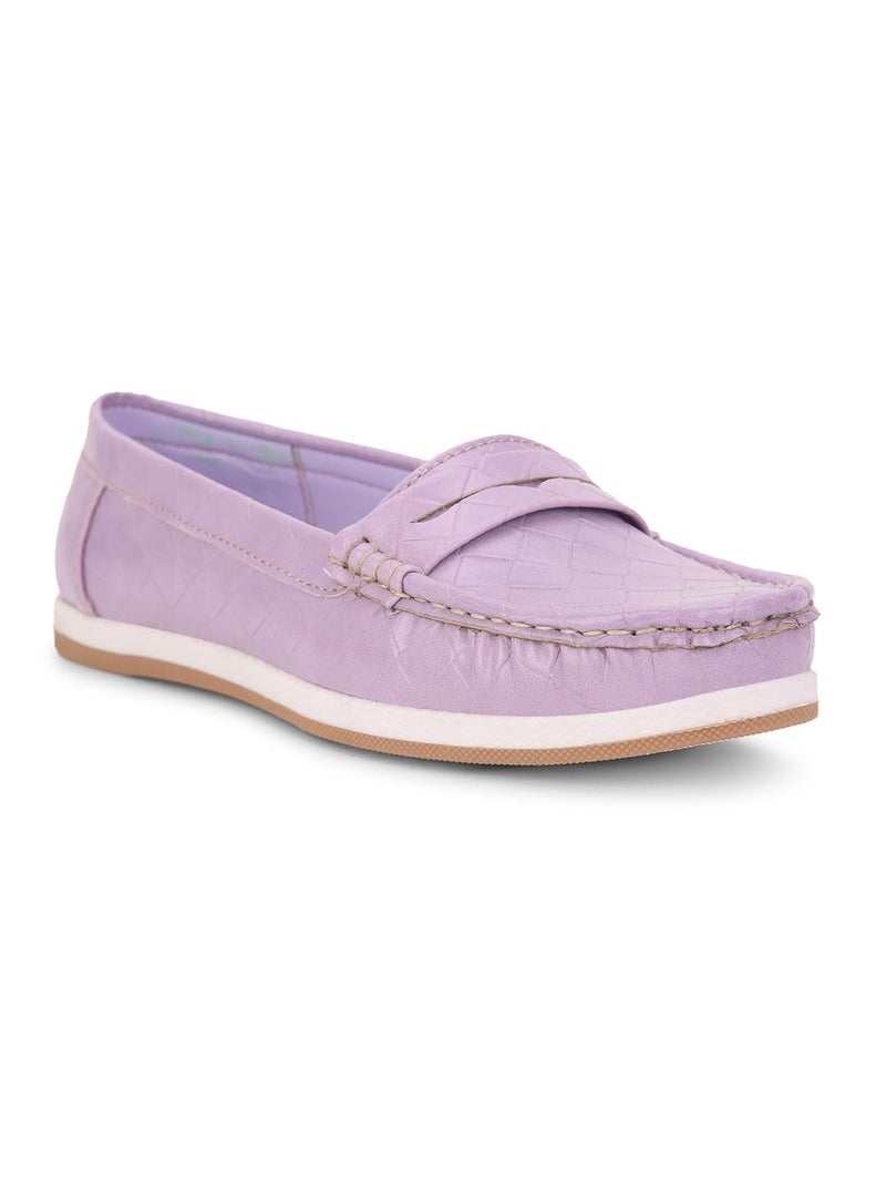 Bata Eliza E 24 Womens Loafers Purple - 5 UK - Image 1