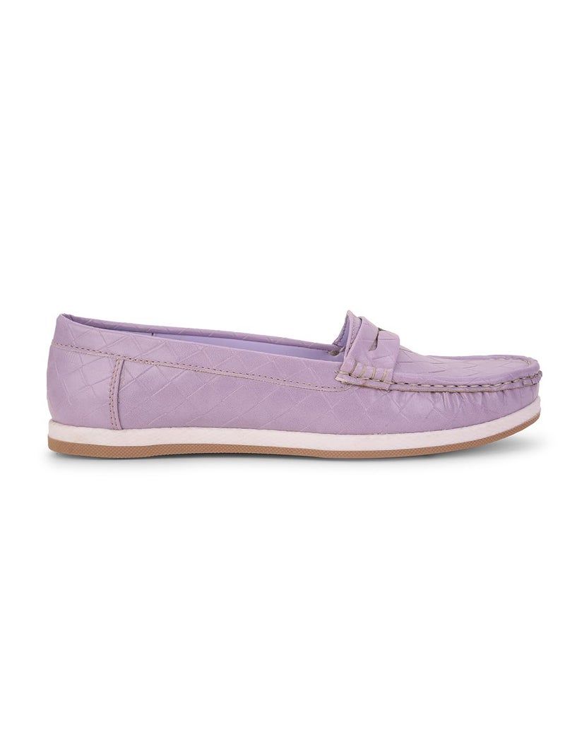 Bata Eliza E 24 Womens Loafers Purple - 5 UK - Image 2