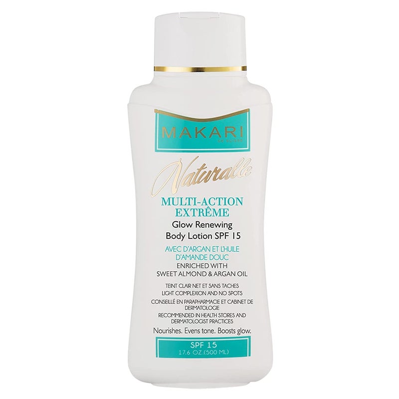 MAKARI Naturalle Multi-Action Extreme Body Lotion SPF15 (17.6 oz) | Moisturizes, Softens & Nourishes | Enhances Natural-Looking Radiance | Daily Sun-Protected Hydration for All Skin Types - Image 1
