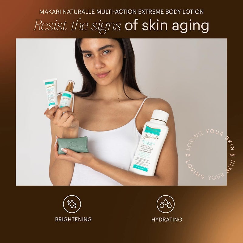 MAKARI Naturalle Multi-Action Extreme Body Lotion SPF15 (17.6 oz) | Moisturizes, Softens & Nourishes | Enhances Natural-Looking Radiance | Daily Sun-Protected Hydration for All Skin Types - Image 5