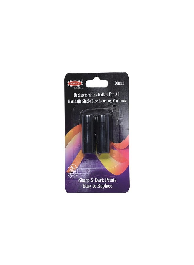 Bambalio 20mm Replacement Ink Roller for All Single Line Price Labelling Machines -Black 4 Ink Rolls - Image 1