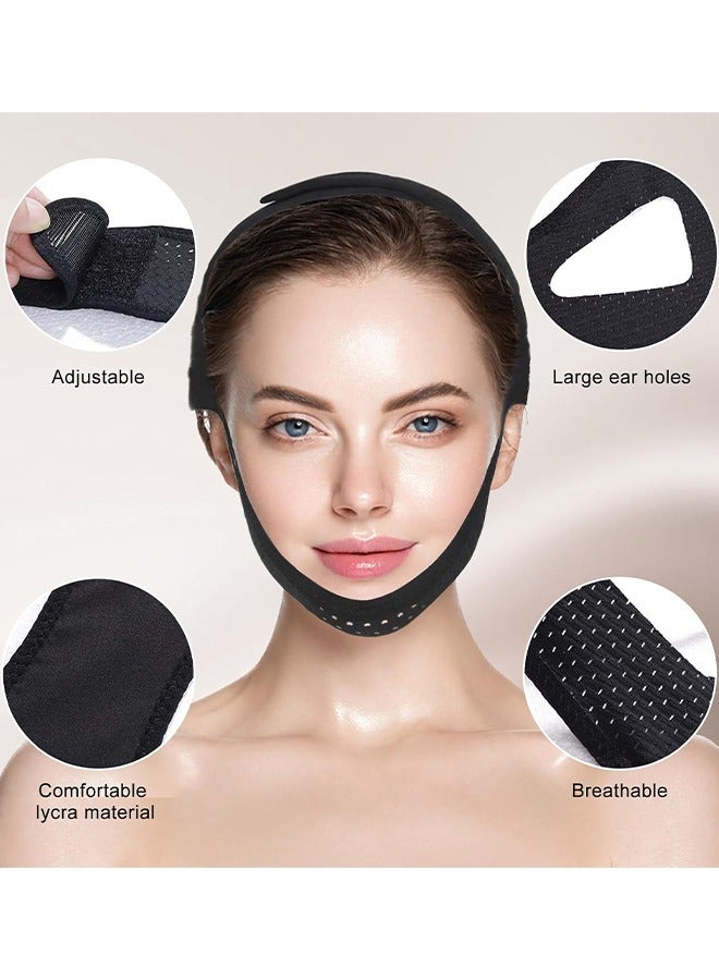 HS Anti Snoring Chin Strap For Men And Women, Anti Snoring Devices Ajustable Stop Snoring Solution, Snore Stopper Chin Straps Snore Reducing Snore Relief Sleep AIDS For Snoring Sleeping Mouth Breather - Image 2