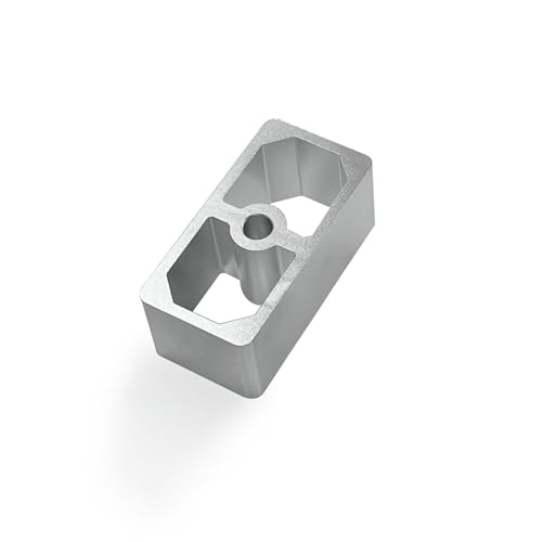 QGHAUC 2 Inch Lowering Block for 2.5" Leaf Spring - Single Unit Only, Extruded Aluminum Suspension Kit with 9/16" Center Pin (1 Pack, U-Bolts Not Included) - Image 5